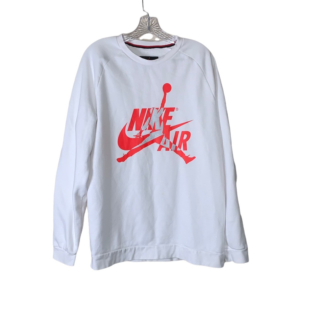 Michael Jordan Large Men White & Pink Crewneck sweater.